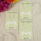 Personalized Tropical Wedding Favor Bookmark